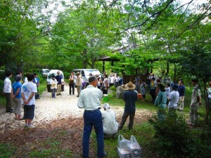 花面公園での交流会 花面公園での交流会
