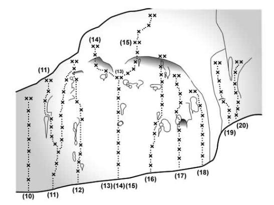 ２ルンゼルート図 B